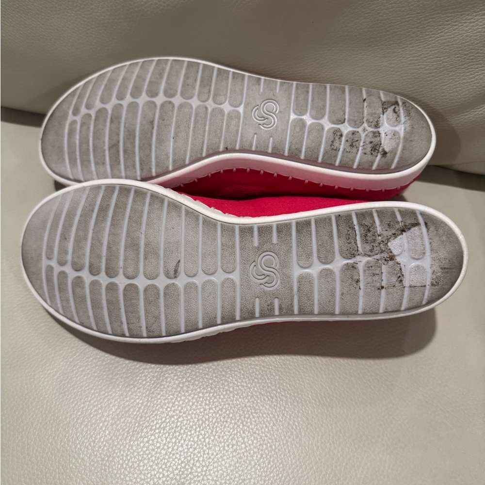 Clark's Cloudsteppers Red Espadrille Size  8M - Picture 6 of 6